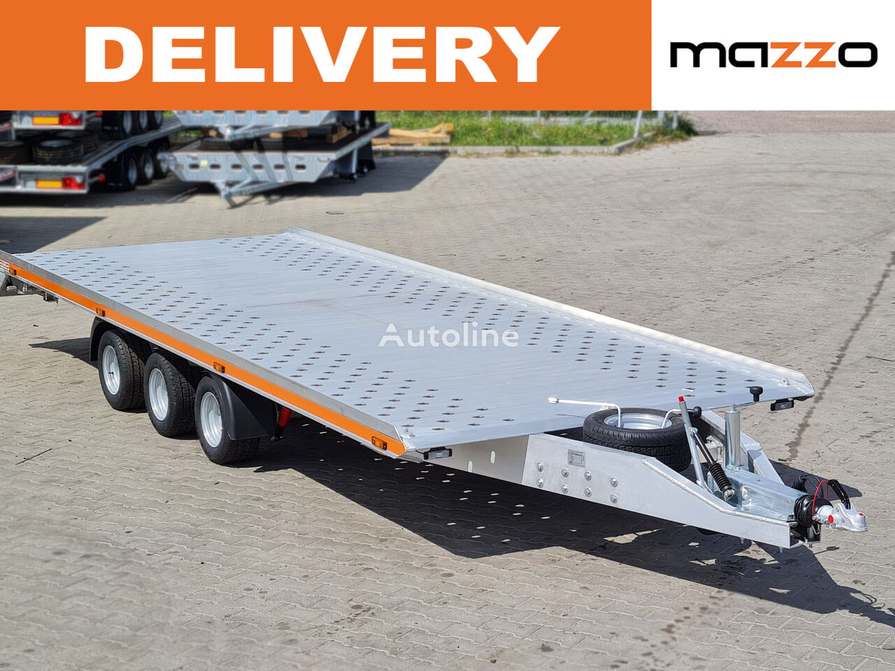 nieuw G602135 600x210cm 3.5t FULL ALU - ONLY 670kg! LED lamps! autotransporter aanhanger