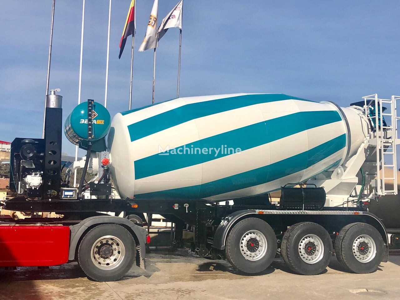 nieuw Betamix betonmixer oplegger