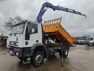 camion-benne IVECO Eurotrakker 190 E30 W 4X4 kipper + PM 13.5 Crane