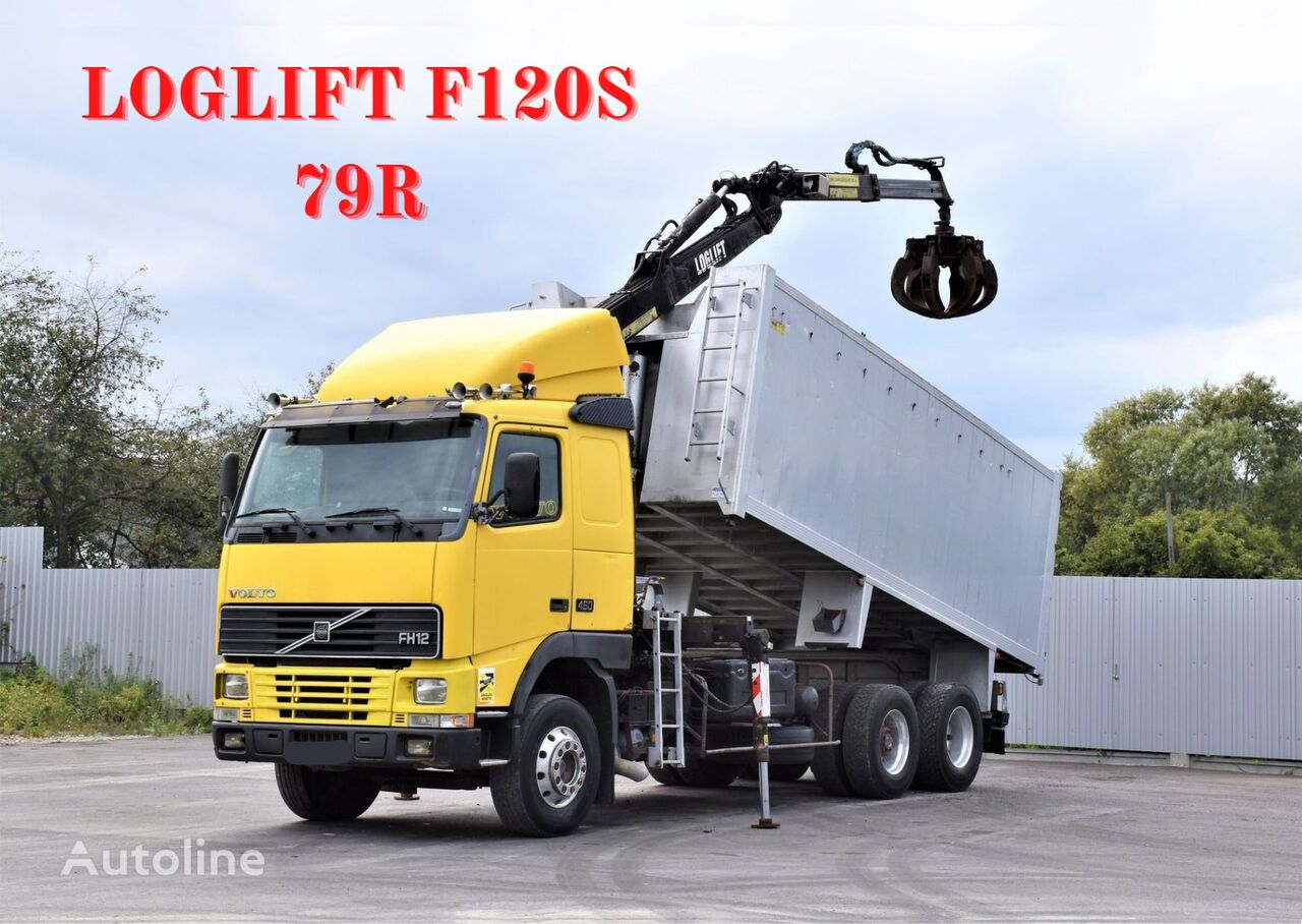 camion-benne Volvo FH 12 460 Abrollkipper * LOGLIFT F120S 79R * TOP