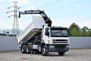 camion-benne DAF CF 85.340 KIPPER 4,90 m + HIAB 122B-2CL *6x4