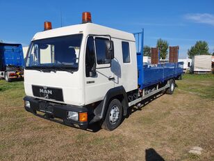 camion plateau MAN 12.224 Doka, platós trailer