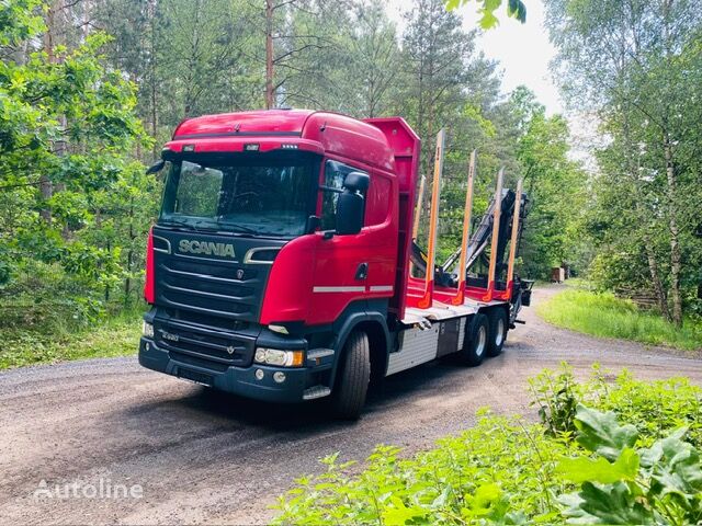 camion forestier Scania R 520 BB + Loglift 115Z80