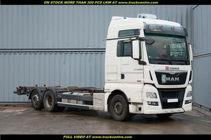 camion porte-conteneur MAN TGX 26.440, BDF, EURO 6, RETARDER, LIFT AXLE