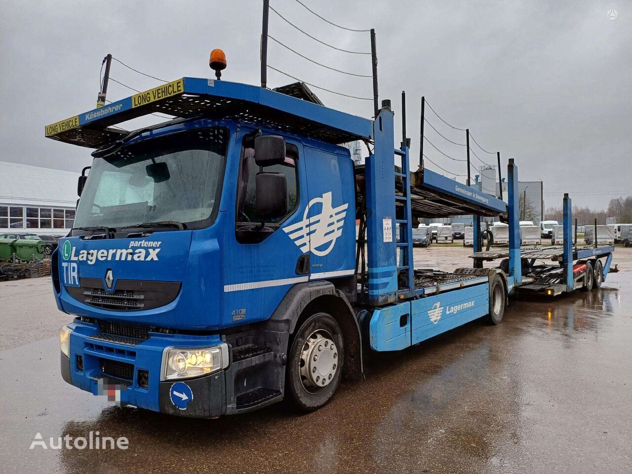 camion porte-voitures Renault KASSBOHRER + remorque porte-voitures