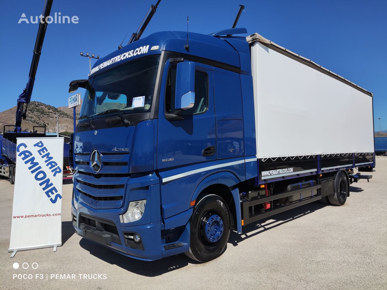 camion rideaux coulissants Mercedes-Benz ACTROS 1836 SEMITAUTLINER 18T 4X2 EURO 6