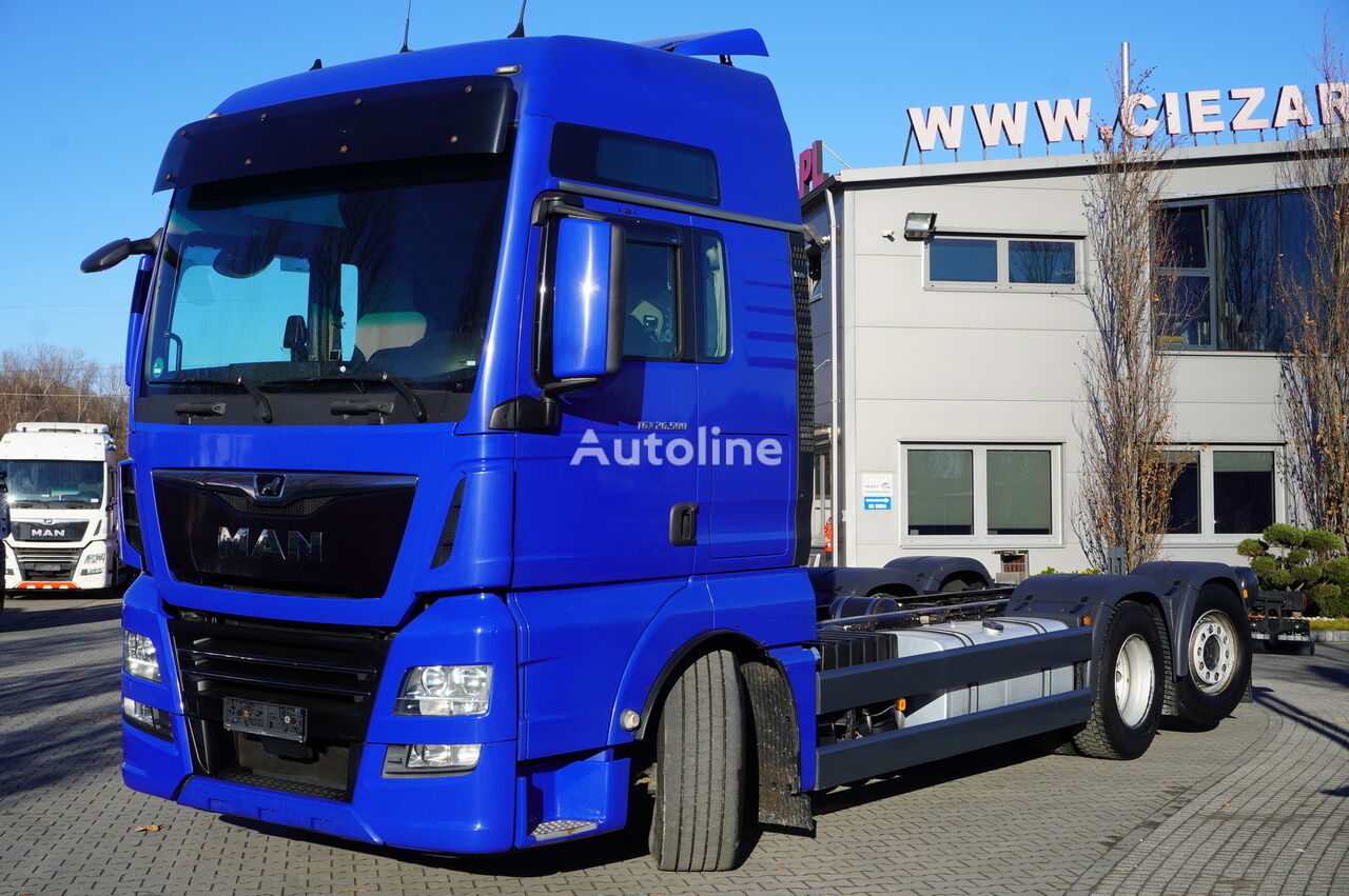MAN TGX 26.500 6×2 / E6 / 2018 / steering and lifting axle chassis vrachtwagen