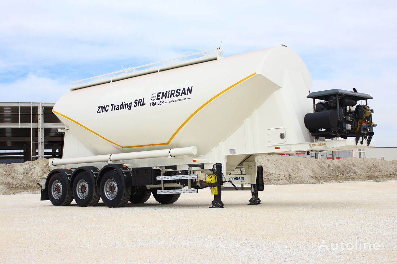 citerne de ciment EMIRSAN 2022 W Type Cement Tanker Trailer from Factory neuve
