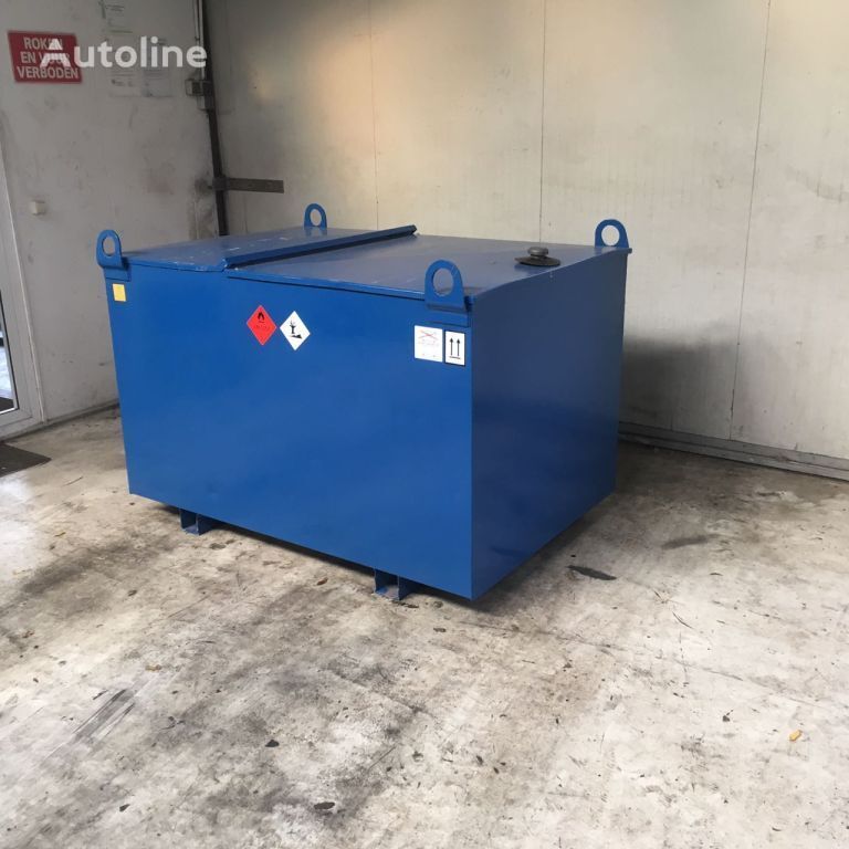 réservoir de stockage de carburant Kiwa IBC Elzinga Machinefabriek 1000 liter IBC Dieseltank met handpom