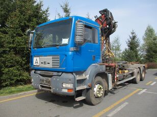 MAN TGA 33.400 6x4 Hook Lift + Crane LIV  haakarm vrachtwagen