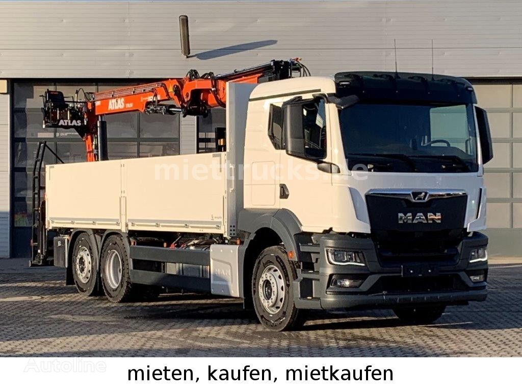 nieuw MAN TGS 26.470 6x2-4 BL Atlas 170.2 VB /2340€mtl open laadbak vrachtwagen