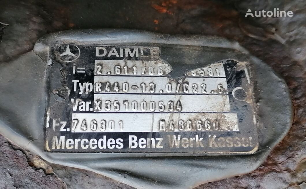 différentiel Mercedes-Benz 2.611 R440-13 pour camion Mercedes-Benz Actros Mp4