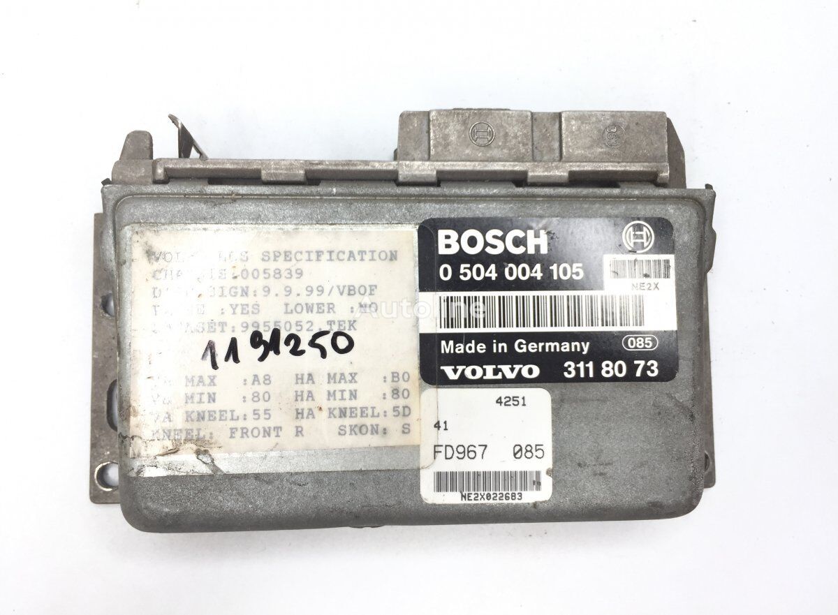 unité de commande Bosch B10B (01.78-12.01) 3118073 pour Volvo B6, B7, B9, B10, B12 bus (1978-2011)