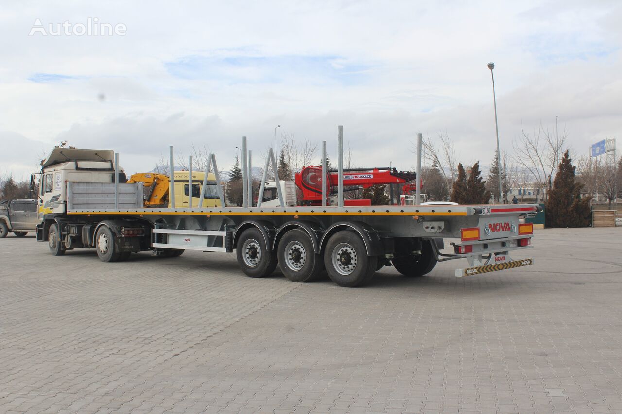 nieuw Nova New Platform Flat Semi Trailer Production platform oplegger