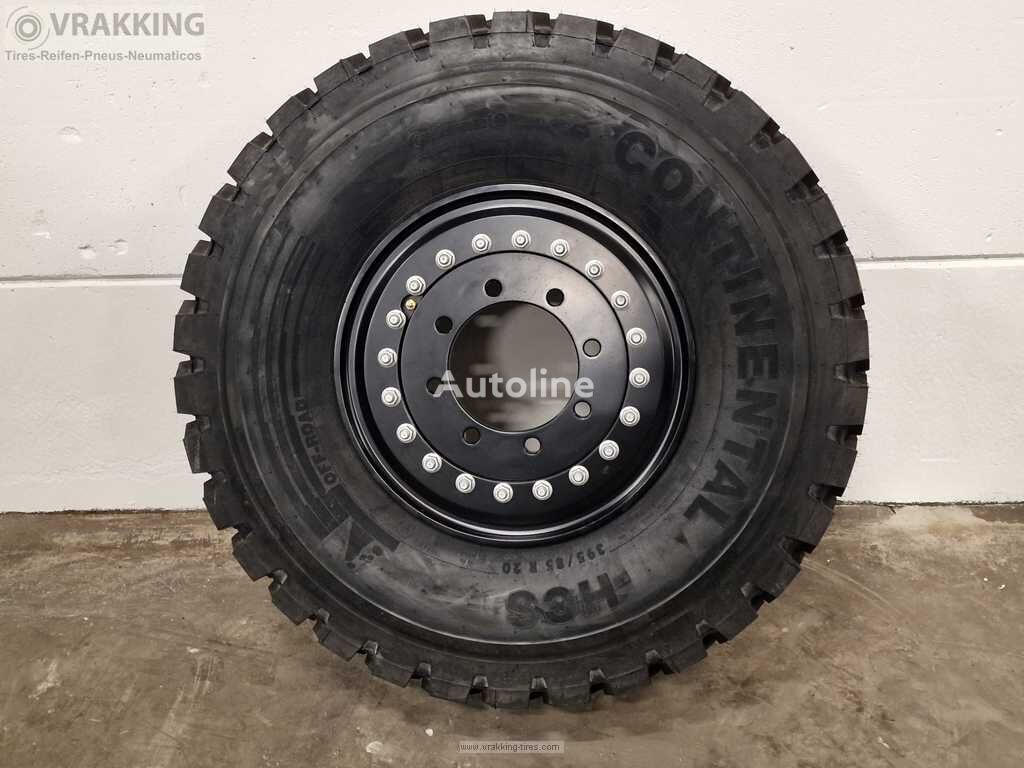 roue 10.00x20 Aluminium Wheel 8 hole ET 120 Black painted neuve