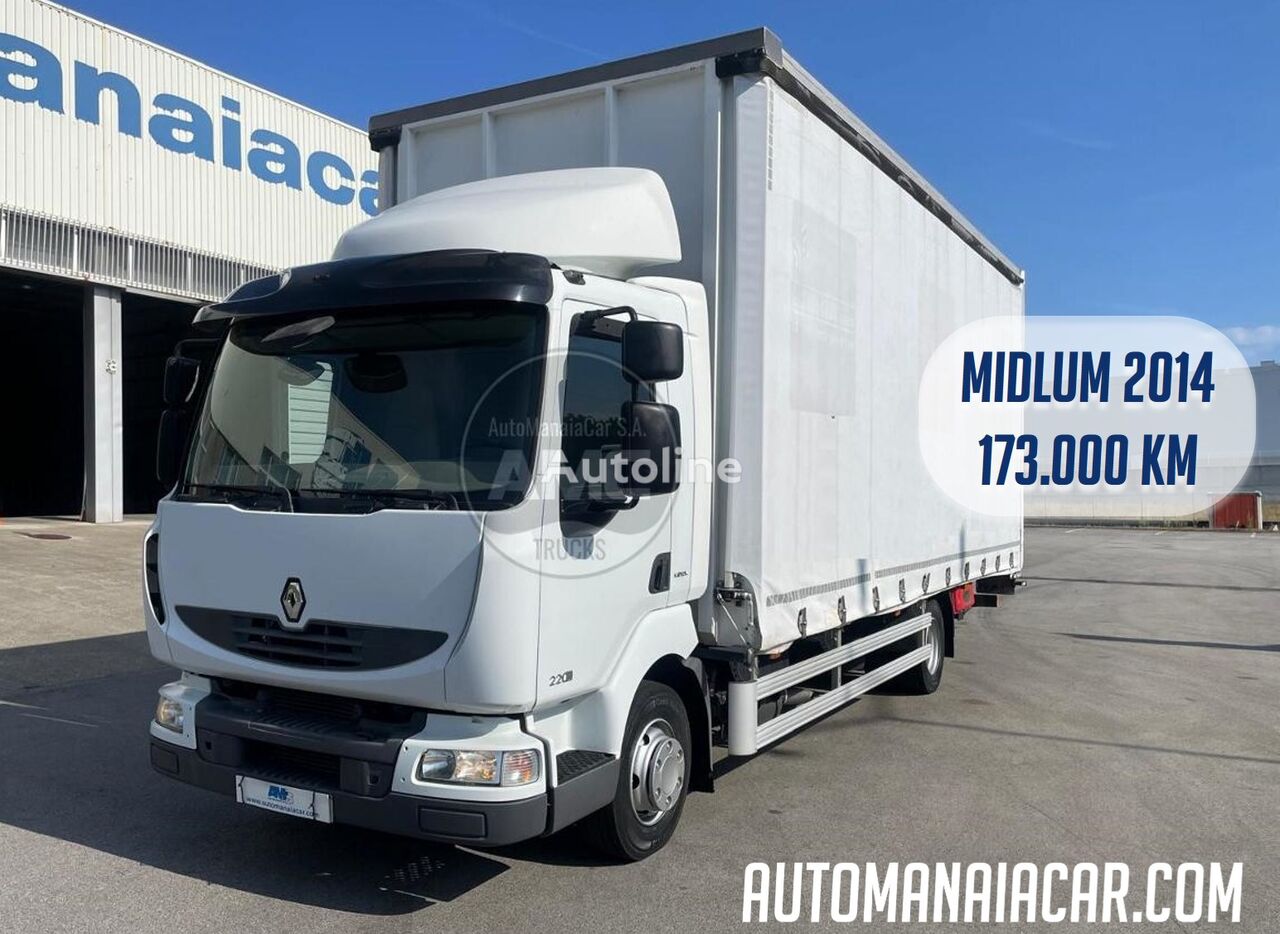 Renault MIDLUM 220 DXI 173.000 KMS 2014 schuifzeilen vrachtwagen