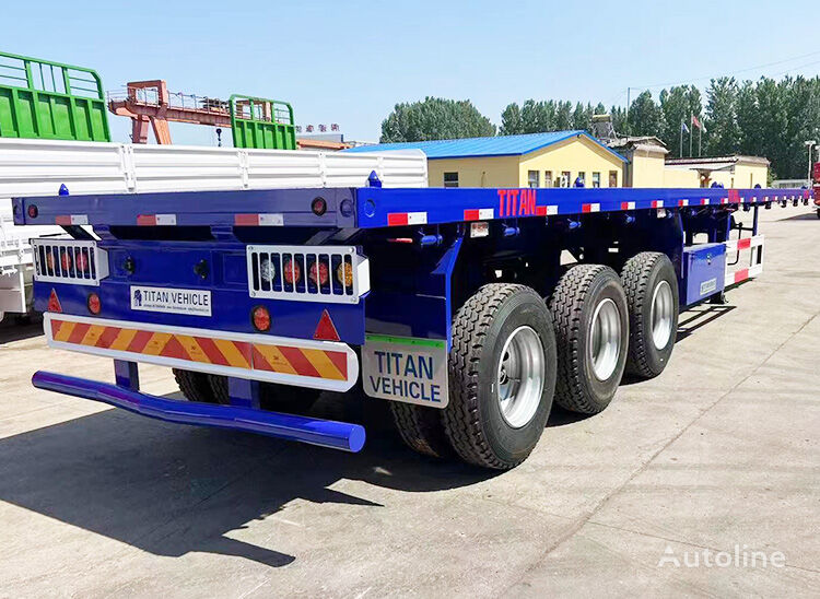 semi-remorque plateau TITAN 40Ft 3 Axle Container Flatbed Trailer Price in Zimbabwe -F neuf