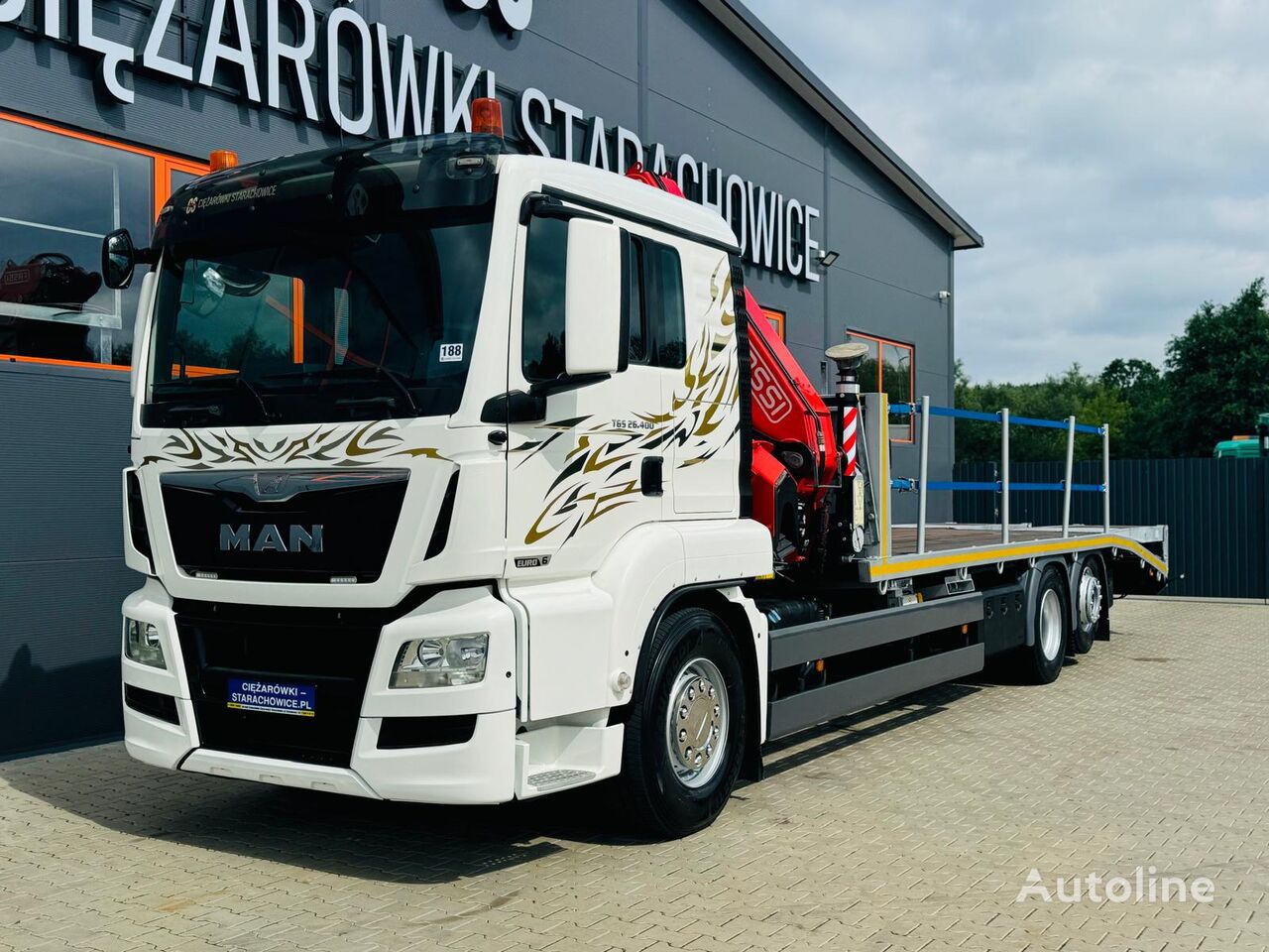 MAN  MAN TGS TGX 26.400 E6 // 6x2 // laweta z HDS FASSI F245A  takelwagen