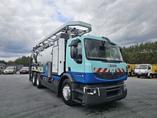 camion hydrocureur Renault 6x4 WUKO RIVARD RECYTLING for collecting liquid waste